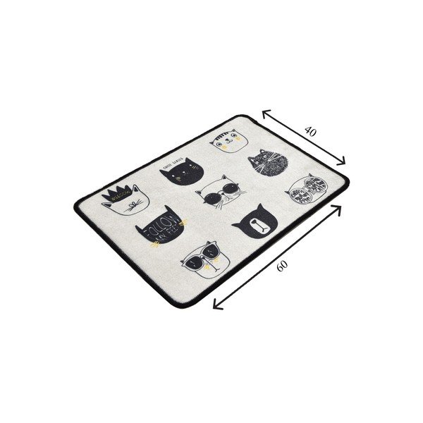 Černo-béžová koupelnová předložka 40x60 cm Cutie – Foutastic-image-4