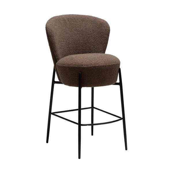 Hnědá barová židle (výška sedáku 68 cm) Orbit – DAN-FORM Denmark