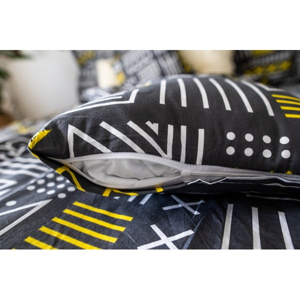 Šedé bavlněné povlečení na jednolůžko 140x200 cm LP Dita Runy – Cotton House-image-3