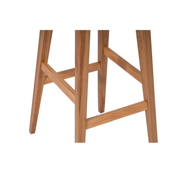 Barová stolička z kaučukového dřeva v přírodní barvě (výška sedáku 75 cm) Club – Bonami Essentials-image-2