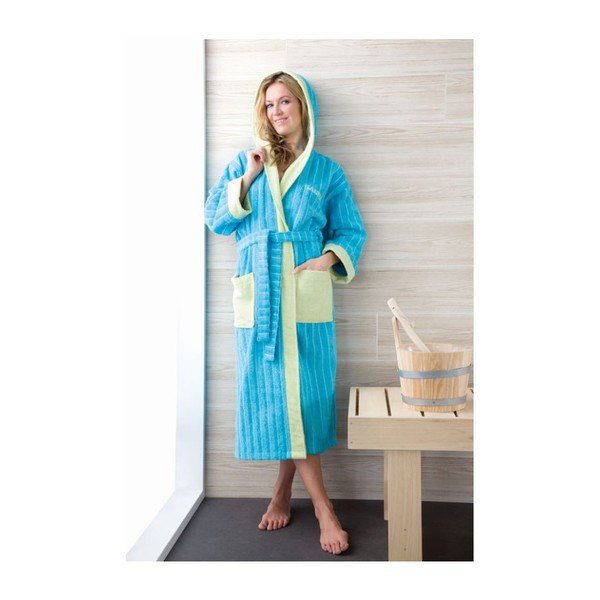 Dámský župan Dressing Turquoise L-image-1