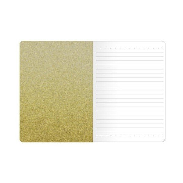 Zápisník A6 Go Stationery Fine Stripe Gold-image-1