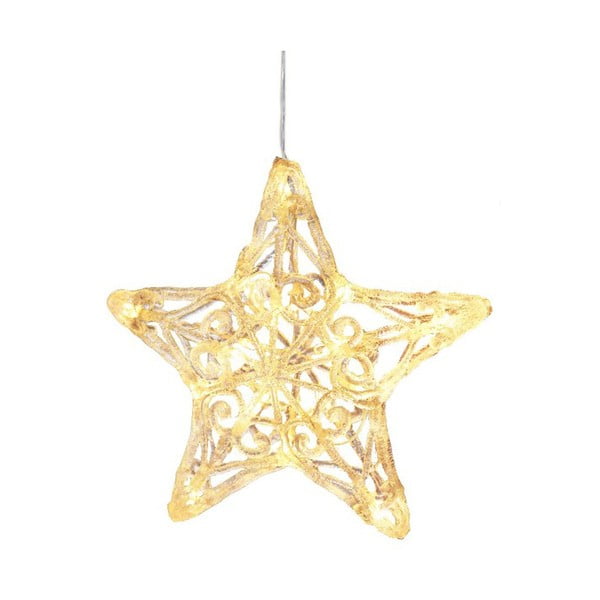 Závěsná svítící hvězda Best Season Crystal Snowflake, ⌀ 25 cm