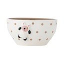 Bílá/hnědá dětská miska z kameniny ø 14 cm Dolly – Bloomingville Mini