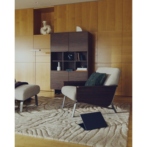 Béžový ručně tkaný koberec s příměsí vlny 160x230 cm Tribet – Kave Home-image-2