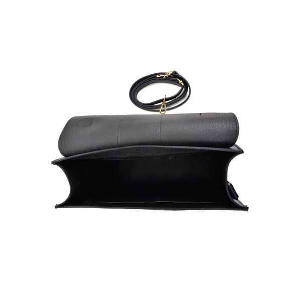 Tmavě modrá kožená kabelka Isabella Rhea, 22 x 27 cm-image-3