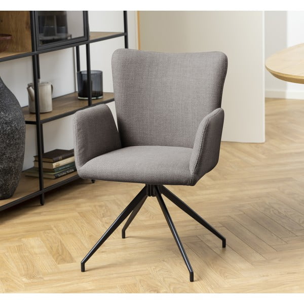 Šedá čalouněná jídelní křesla v sadě 2 ks Laura – Actona-image-1