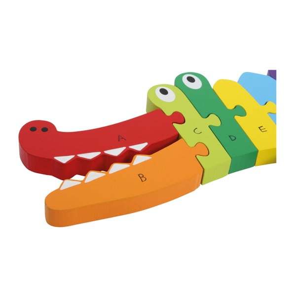 Vzdělávací dřevěné puzzle Legler Crocodile ABC-image-2