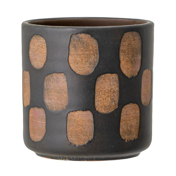 Terakotový květináč Bloomingville Avo Deco, výška 12 cm-image-1