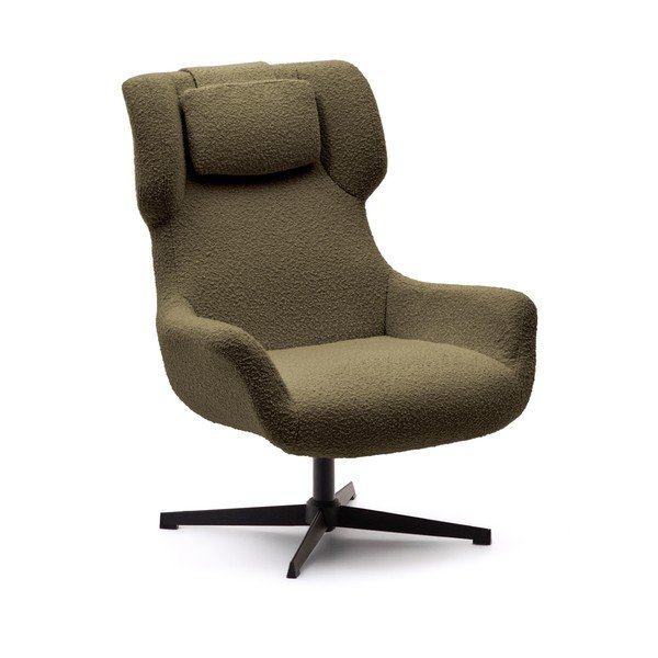 Tmavě zelené křeslo Zalina – Kave Home