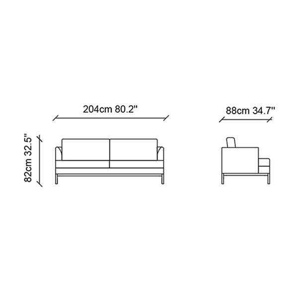 Světle béžová pohovka Ndesign Pearl, šířka 204 cm-image-4