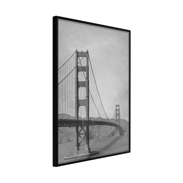 Plakát v rámu Artgeist Bridge in San Francisco II, 30 x 45 cm