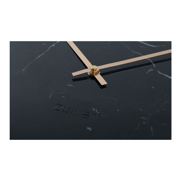 Černé nástěnné mramorové hodiny Zuiver Marble Time-image-3