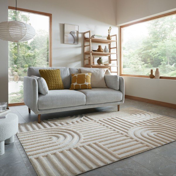 Krémový koberec 133x190 cm Elara – Flair Rugs-image-1