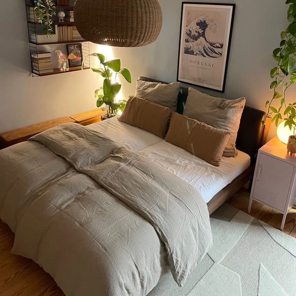 Lněný povlak na polštář 80x80 cm Natural – Linen Tales-image-2