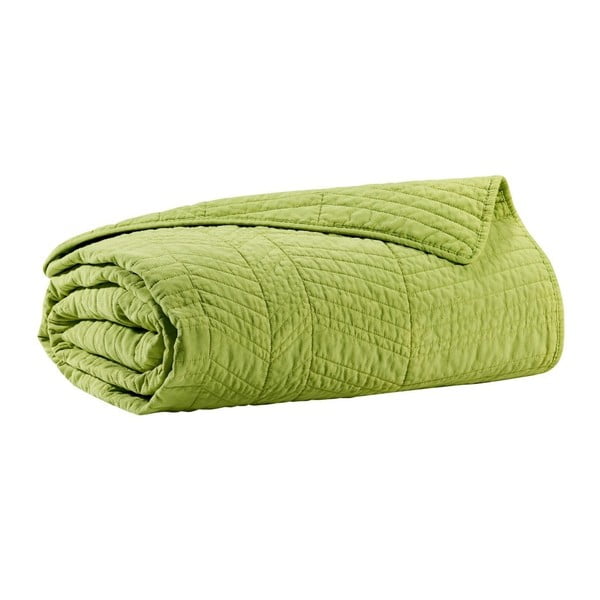 Zelený prošívaný přehoz na postel Winkler