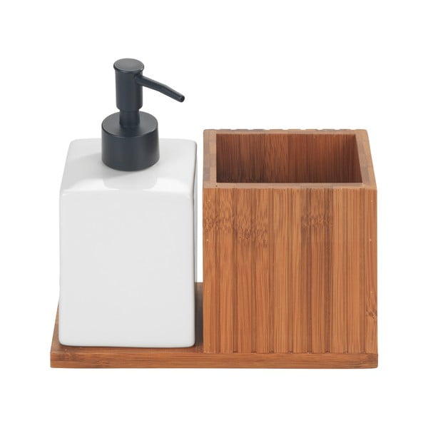 Bambusový stojan na mycí prostředky v přírodní barvě Mera – Wenko-image-3