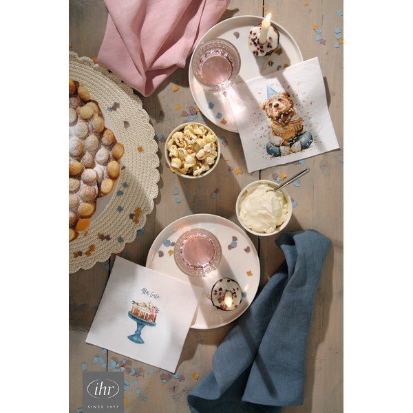 Papírové ubrousky v sadě 20 ks Happy Teddy - IHR-image-1