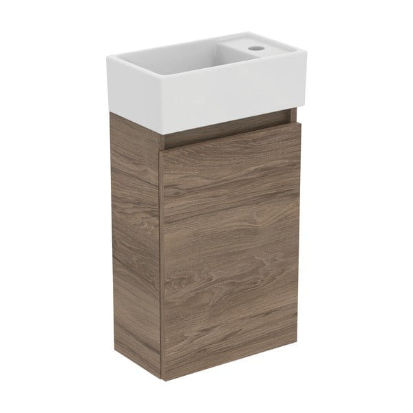 Závěsná skříňka pod umyvadlo v dekoru ořechu v přírodní barvě 35x55 cm Eurovit+ – Ideal Standard-image-2