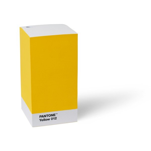 Žlutý stojan na tužku / poznámkový blok Pantone