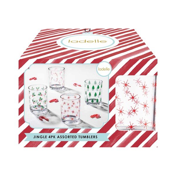 Sklenice v sadě 4 ks 260 ml Jingle – Ladelle-image-1