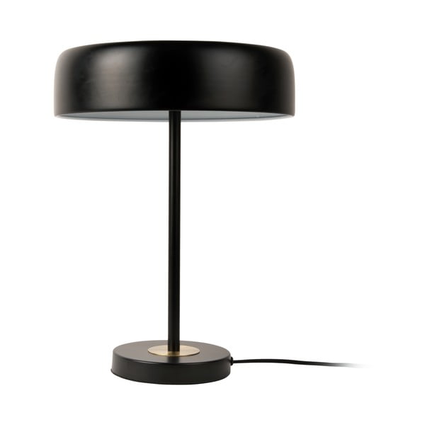 Černá stolní lampa s kovovým stínidlem (výška 40 cm) Gold Disc – Leitmotiv