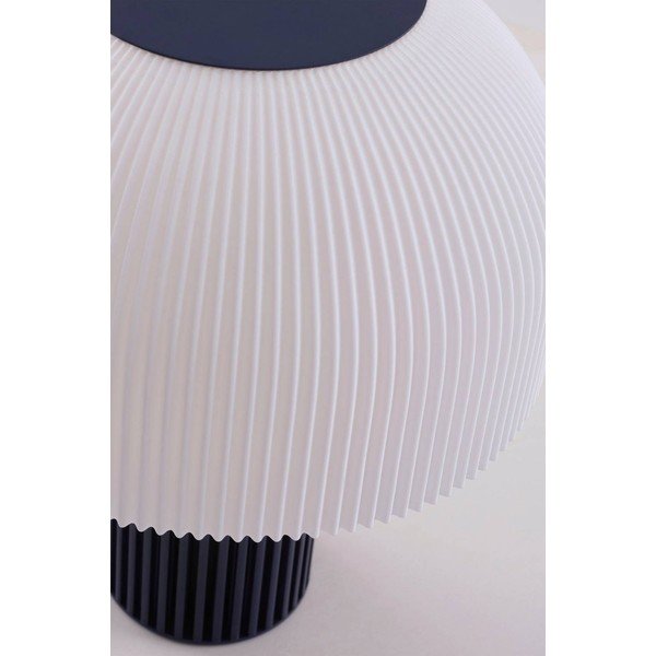 Bílá/modrá plastová stolní lampa (výška 29 cm) Maya – Jotex-image-4