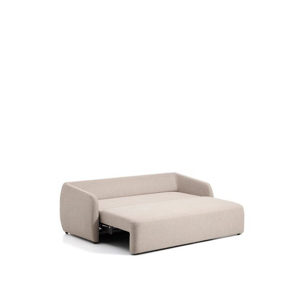 Béžová žinylková rozkládací pohovka 218 cm Laira – Kave Home-image-3