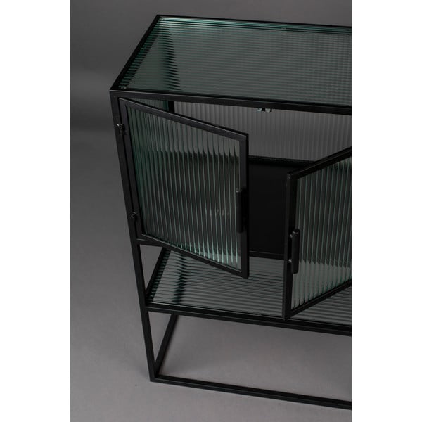 Černá kovová vitrína 60x90 cm Boli – Dutchbone-image-1