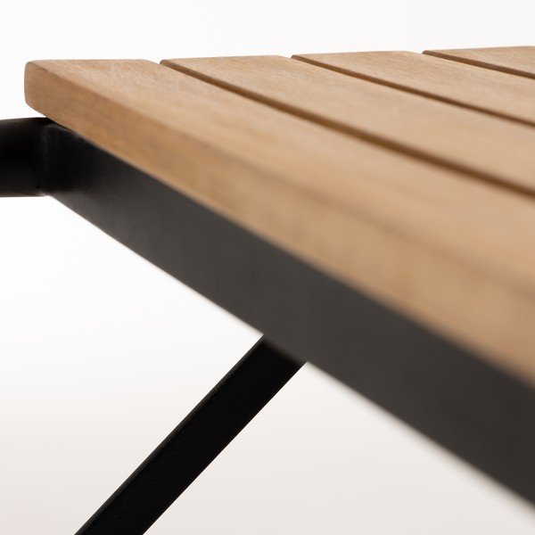 Zahradní jídelní stůl s deskou z akáciového dřeva Kave Home Yukari, 165 x 90 cm-image-1