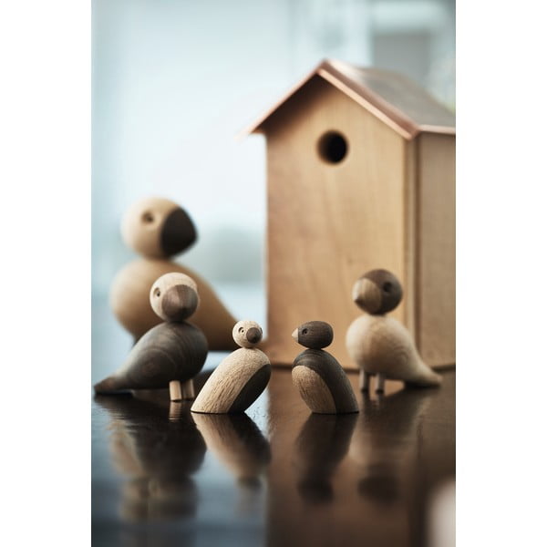 Sada 2 sošek z masivního dubového dřeva Kay Bojesen Denmark Pair of Sparrows-image-2