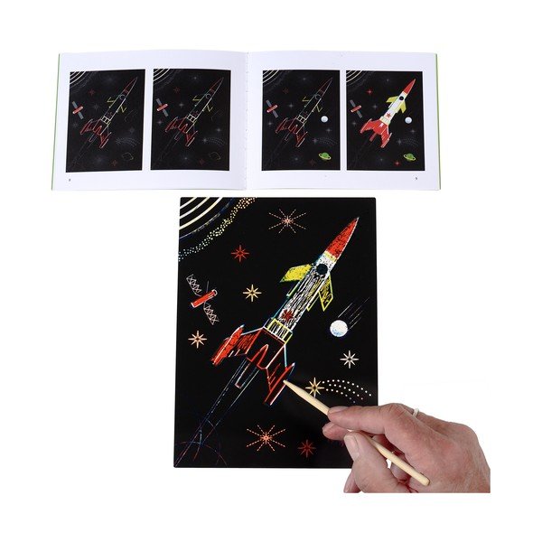 Vyškrabávací obrázky Space Age – Rex London-image-4