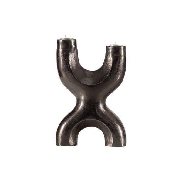 Černý kovový svícen WOOOD Don X-image-1