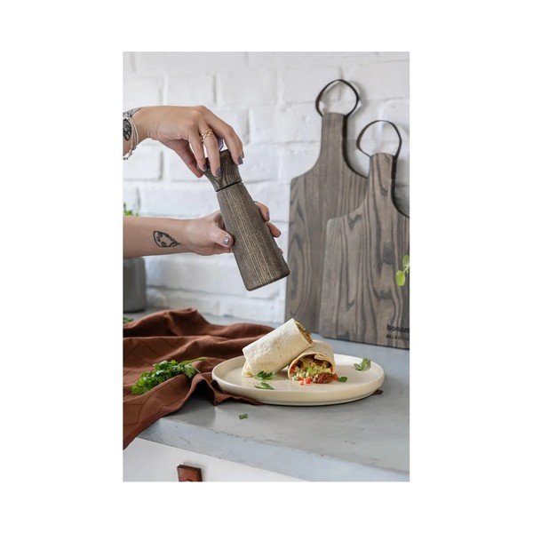 Hnědá dřevěná sada mlýnků na pepř a sůl 2 ks – Bonami Selection-image-1