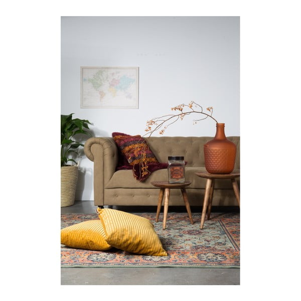 Červeno-oranžový polštář Dutchbone Ottava, 45 x 45 cm-image-4