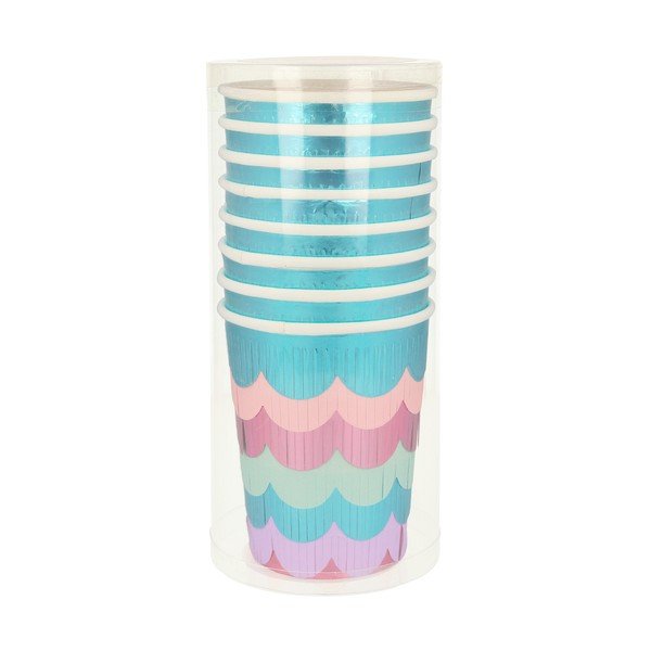 Papírové jednorázové kelímky v sadě  8 ks Mermaid – Meri Meri-image-2