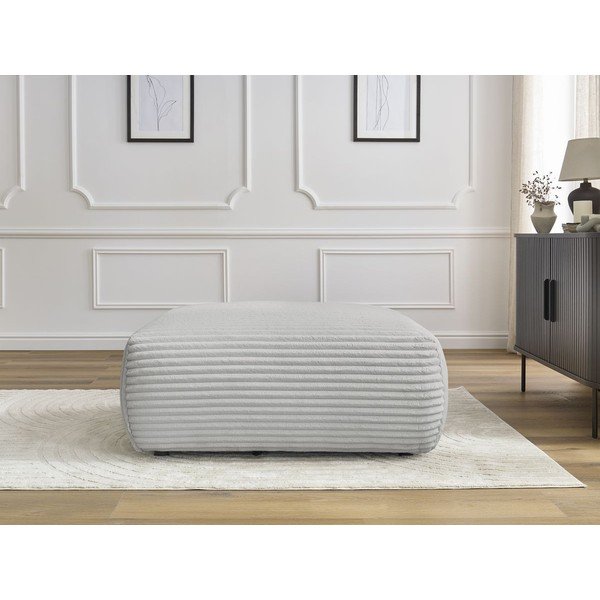 Světle šedá manšestrová podnožka Lucien – Bobochic Paris-image-1