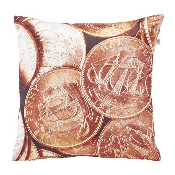 Polštář Coins Copper, 45x45 cm