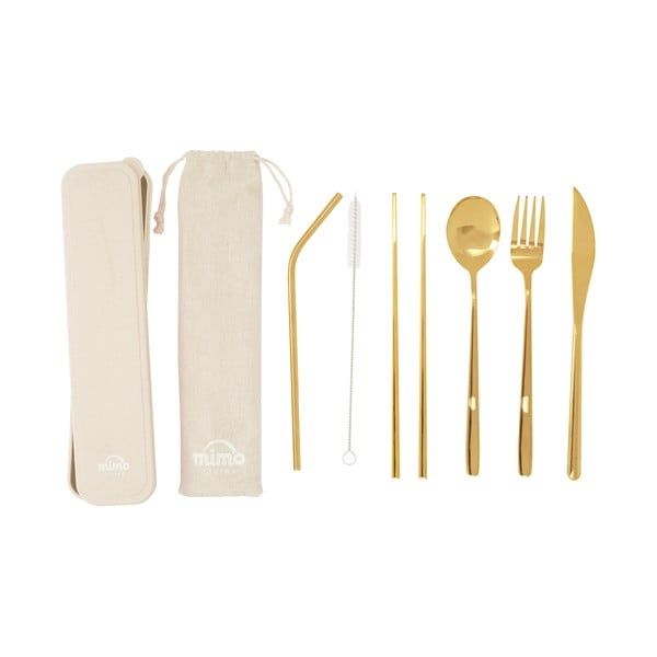 Nerezový příbor ve zlaté barvě 6 ks Mimo – Premier Housewares