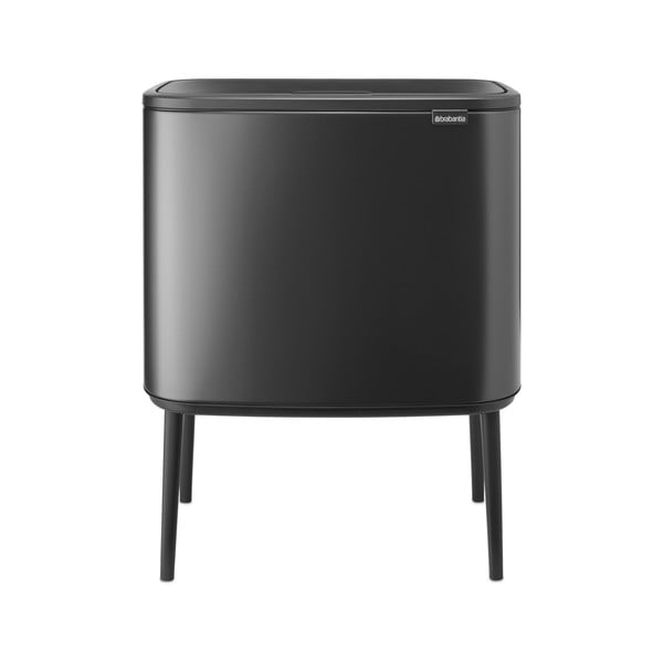 Tmavě šedý dotykový ocelový odpadkový koš 36 l Bo Touch Bin – Brabantia-image-3