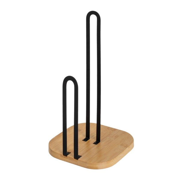 Černý/v přírodní barvě kovový stojan na papírové utěrky – Casa Selección