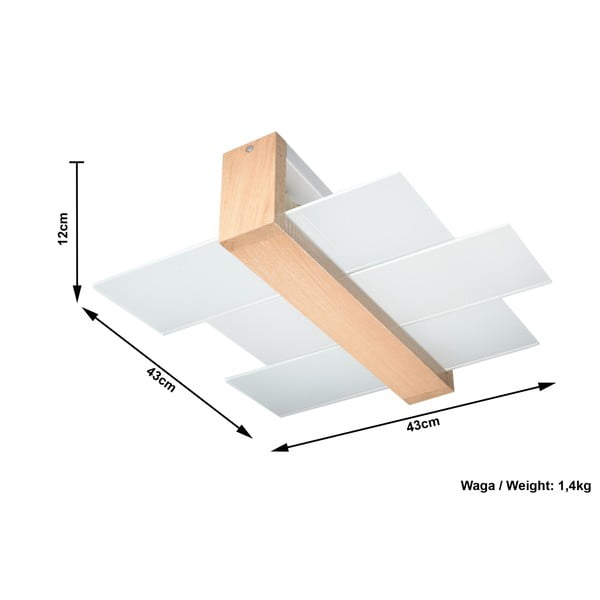 Stropní svítidlo Sollux Leda Natural-image-2