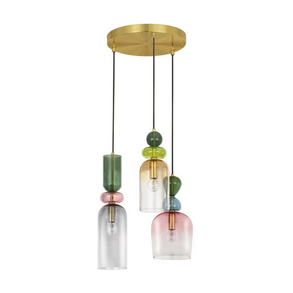 Skleněné závěsné svítidlo ve zlaté barvě ø 42 cm Murano – Nova Luce