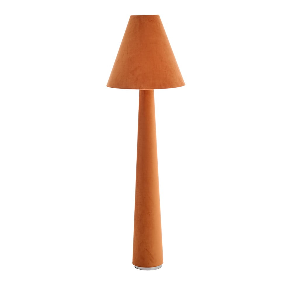 Oranžová stojací lampa s textilním stínidlem (výška 168 cm) Devia – Light & Living
