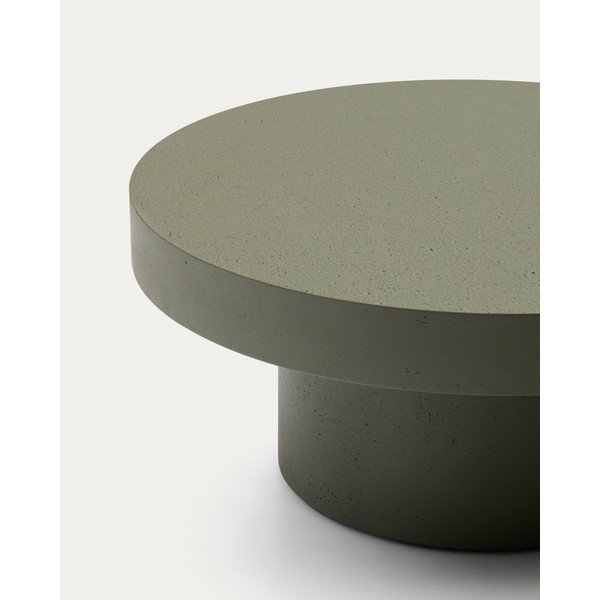 Betonový kulatý zahradní konferenční stolek ø 90 cm Aiguablava – Kave Home-image-4