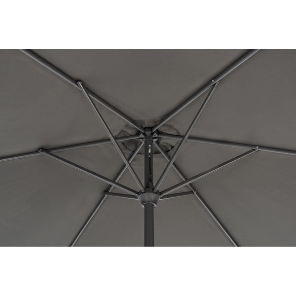 Černý slunečník ø 300 cm Roja - Rojaplast-image-1