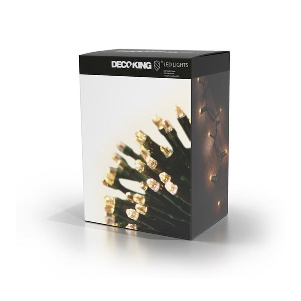 Zelený LED světelný řetěz DecoKing Basic, 200 světýlek, délka 19,93 m-image-2