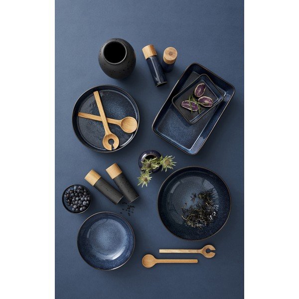 Tmavě modrá keramická sada mlýnků na pepř a sůl 2 ks Gastro Blue – Bitz-image-1