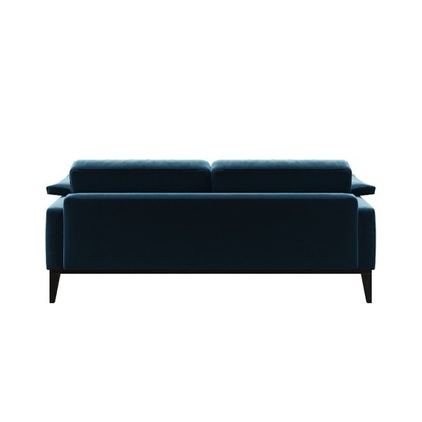 Modrá sametová pohovka MESONICA Musso, 173 cm-image-3