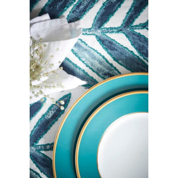 Dezertní  porcelánový talíř v petrolejové barvě ø 20,5 cm Ginger – Côté Table-image-3